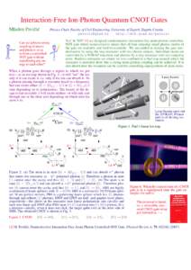 Photons / Controlled NOT gate / 1I / Physics / Bosons / Optics