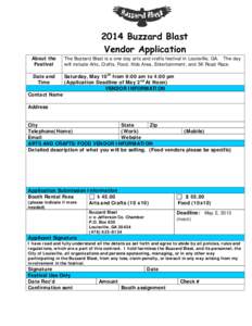 Microsoft Word - Buzzard Blast 2014 Vendor Application