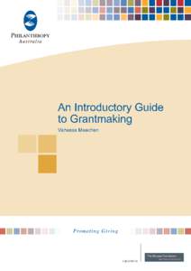 An Introductory Guide to Grantmaking
