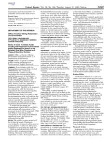 Federal Register / Vol. 78, No[removed]Tuesday, August 27, [removed]Notices Commission and the Committee of Scientific Advisors for their review. Brenda Tapia, Program Analyst/Data Administrator, Branch of Permits, Division