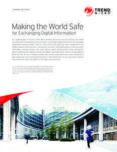 company fact sheet  Making the World Safe