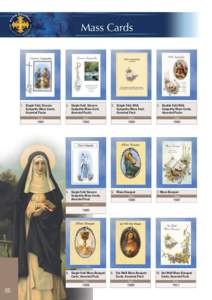 Mass Cards  1. Single Fold, Sincere Sympathy Mass Cards, Assorted Packs