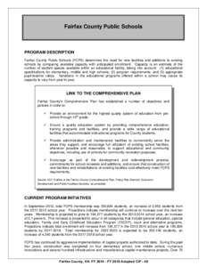 Public Schools - FY[removed]FY 2018 Adopted Capital Improvement Program (CIP)