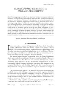 Constantinian dynasty / Flavii / Ammianus Marcellinus / Ancient Rome / Claudii / Greco-Roman relations in classical antiquity / Julian / 1st millennium