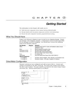 C H A P T E R  ➁ Getting Started The information in this chapter will enable you to:
