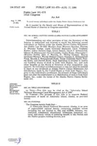 Kootznoowoo Wilderness / Admiralty Island / Angoon /  Alaska / Alaska Native Claims Settlement Act / Title 43 of the United States Code / Alaska National Interest Lands Conservation Act / Geography of Alaska / Alaska / Tongass National Forest