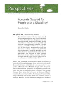 Economics / Sociology / Disability rights / Educational psychology / Types of insurance / Caregiver / Disability / Convention on the Rights of Persons with Disabilities / Social security / Health / Social programs / Family