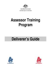 Microsoft Word - Assessor Trg Presenter's Guide 2009 update.doc