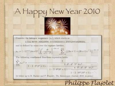 A Happy New Year[removed]Philippe Flajolet 