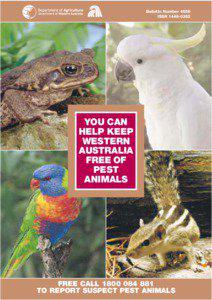 Bulletin 4658 : You can help keep Western Australia free of pest animals