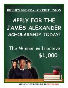 The James Alexander Scholarship 2014