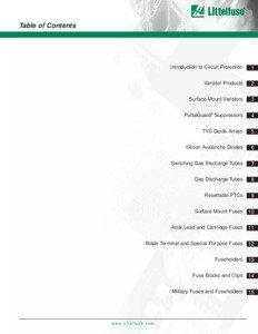 Table of Contents  Introduction to Circuit Protection