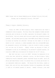 1  «NATO, Europe, and the Johnson Administration: Alliance Politics, Political Economy, and the Beginning of Detente, [removed]