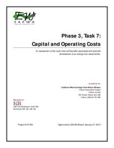 Microsoft Word - Phase 3 Task 7 - Capital and Operating Costs FINAL.1