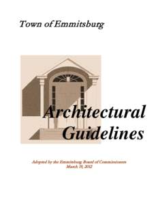 TOWN  OF EMMITSBURG ARCHITECTURAL GUIDELINES