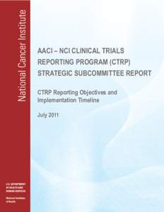 Clinical Trials Reporting Program (CTRP)