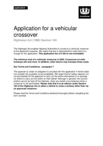 Microsoft Word - ApplicationForVehicularCrossover