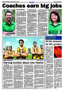 Page 18 - THE CHRONICLE, Wednesday, February 5, 2014  wangarattachronicle.com.au sport