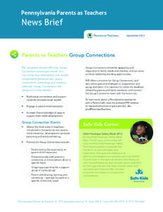 Pennsylvania Parents as Teachers  News Brief September[removed]Parents as Teachers Group Connections