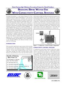 Reducing Rinse Water Use with Conductivity Control Systems