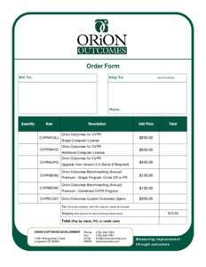 Orion Outcomes for CVPR Order Form.pub