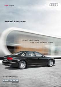 Audi Service  L’avance par la technologie Audi A8 Assistance