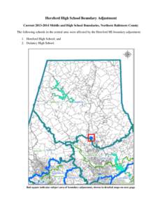 Hereford High School Boundary Adjustment