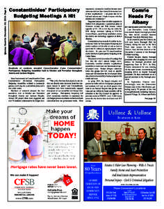 Queens Gazette December 10, 2014 Page 2  Constantinides’ Participatory Budgeting Meetings A Hit  Hundreds of residents attended Councilmember Costa Constantinides’