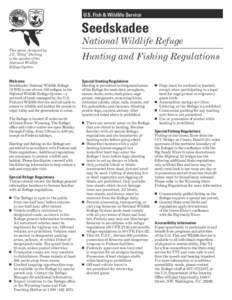 U.S. Fish & Wildlife Service  Seedskadee National Wildlife Refuge