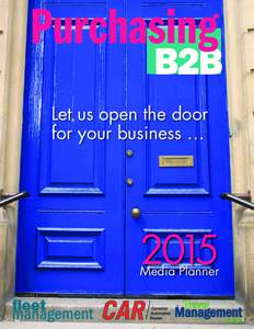 Let us open the door for your business … 2015 Media Planner Travel