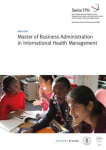 MBA-IHM  Master of Business Administration in International Health Management  Master of Business Administration in International Health Management (MBA-IHM)