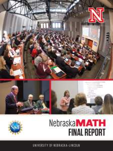 FINAL REPORT UNI V ER S I T Y OF NEBR A SK A–LINC OLN NebraskaMATH is supported by the National Science Foundation grant DUE, with additional support from the Center for Science, Mathematics and Computer Educa