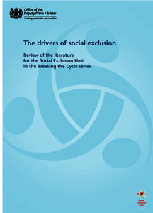 Drivers of Social Exclusion
