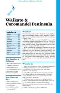 ©Lonely Planet Publications Pty Ltd  Waikato & Coromandel Peninsula Why Go? Waikato........................165