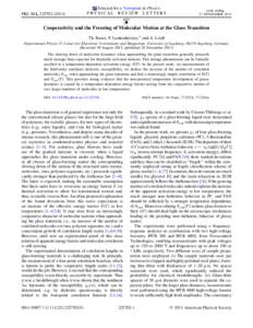 Glass physics / Chemical kinetics / Phase transitions / Condensed matter physics / Equations / Glass transition / Viscous liquid / Arrhenius equation / Activation energy / Physics / Chemistry / Physical chemistry