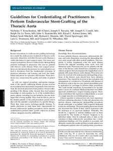 Interventional radiology / Thoracic aortic aneurysm / Aneurysm / Aortic dissection / Vascular grafting / Stent / Cardiology / American Association for Thoracic Surgery / Cardiothoracic surgery / Medicine / Vascular surgery / Aortic aneurysm