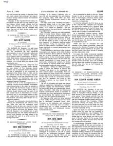 June 9, 1999 can both ensure the safety of imported foods and make certain that producers and importers from foreign nations receive fair treatment for their product. Passage of the Imported Food Safety Improvement Act w