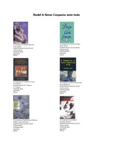 Boydell & Brewer Companion series books  A Companion to Catalan Literature Terry, Arthur Boydell & Brewer/Tamesis Books Tamesis Books