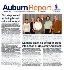 AuburnReport March 29, 2013 For  t h e f a c u l t y a n d s t a ff o f