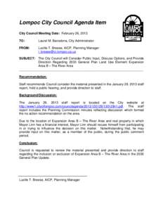 Lompoc City Council Agenda Item