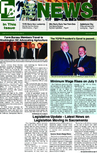 Tulare County Farm Bureau In This Issue