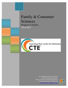 Family & Consumer Sciences Program of Studies[removed]January 2014
