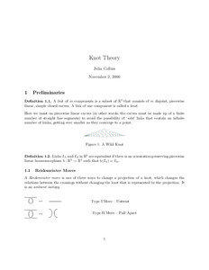 Mathematics / Seifert surface / Alexander polynomial / Jones polynomial / Knot invariant / Genus / Reidemeister move / Unknot / Arf invariant of a knot / Knot theory / Topology / Abstract algebra