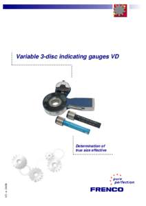 Variable 3-disc indicating gauges VD  VD –e[removed]Determination of true size effective