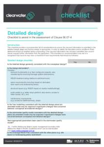 Microsoft Word - C56 Tool - Detailed Design Checklist.docx