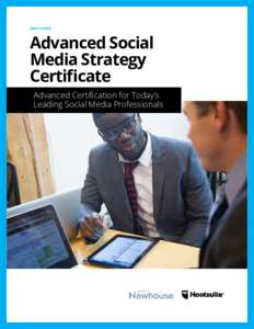 INFO SHEET  Advanced Social Media Strategy Certificate Advanced