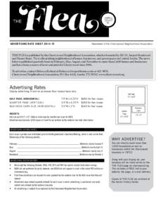 ADVERTISING RATE SHEET[removed] 	  Newsletter of the Cherrywood Neighborhood Association THE FLEA is published by the Cherrywood Neighborhood Association, which is bounded by IH-35, Airport Boulevard and Manor Road. ‘Ti