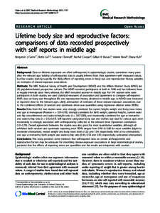 Cairns et al. BMC Medical Research Methodology 2011, 11:7 http://www.biomedcentral.com[removed]RESEARCH ARTICLE  Open Access