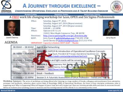 A Journey through excellence - Understanding Operational Excellence as Profession and Talent Building