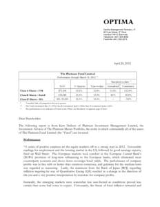 Funds / Financial services / Net asset value / Rate of return / MSCI World / Bond market / Emerging markets / Hedge fund / Collective investment scheme / Financial economics / Investment / Finance